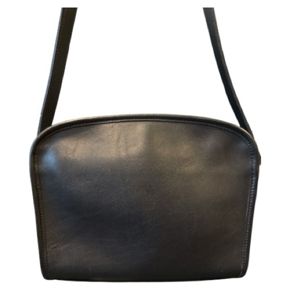 COACH METROPOLIS VINTAGE 9087 ZIP UP CROSSBODY SHOULDER BAG BLACK LEATHER - Picture 3 of 10